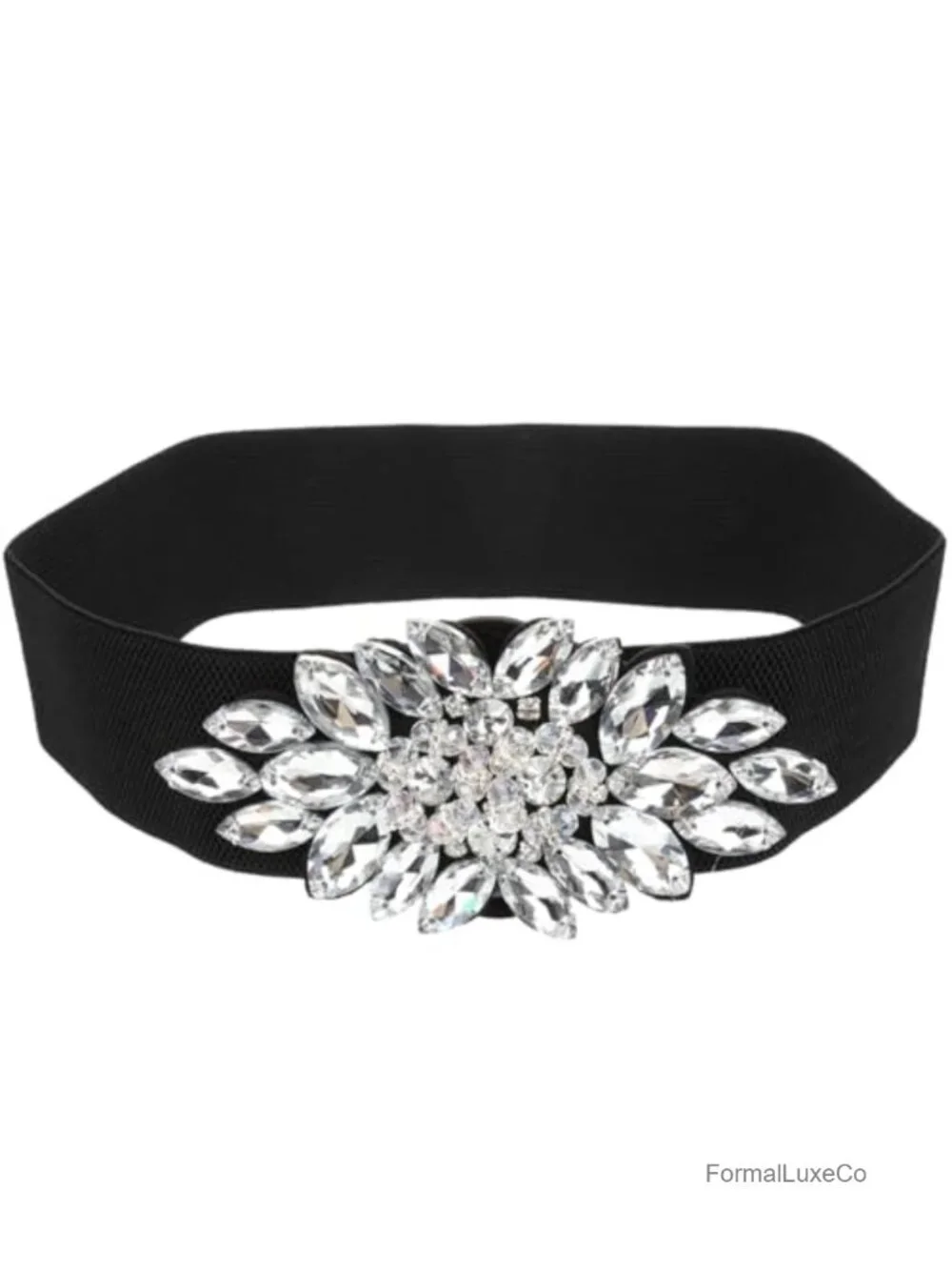 Rhinestone Wedding Belt for Bride Dress, Elegant Waist Accessory for Formal